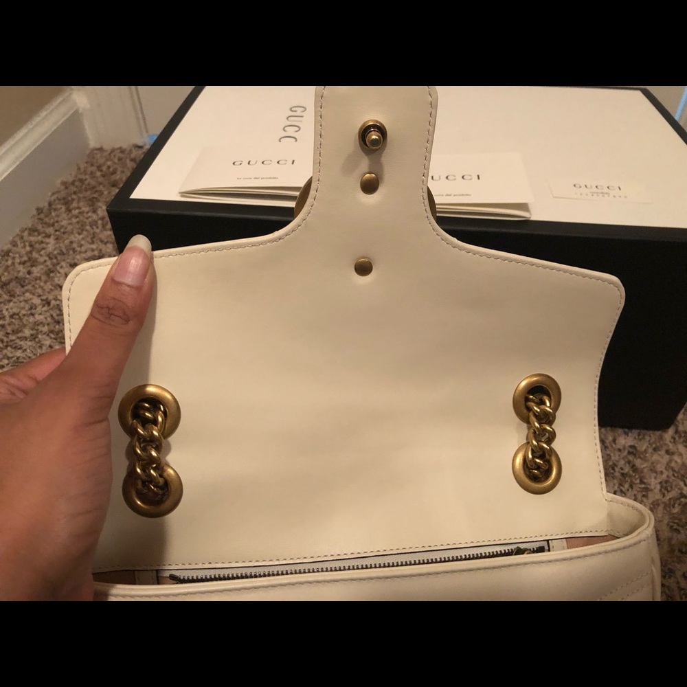 ❤️SOLD❤️ Gucci marmont matelasse small-Ivory - Picture 10 of 13